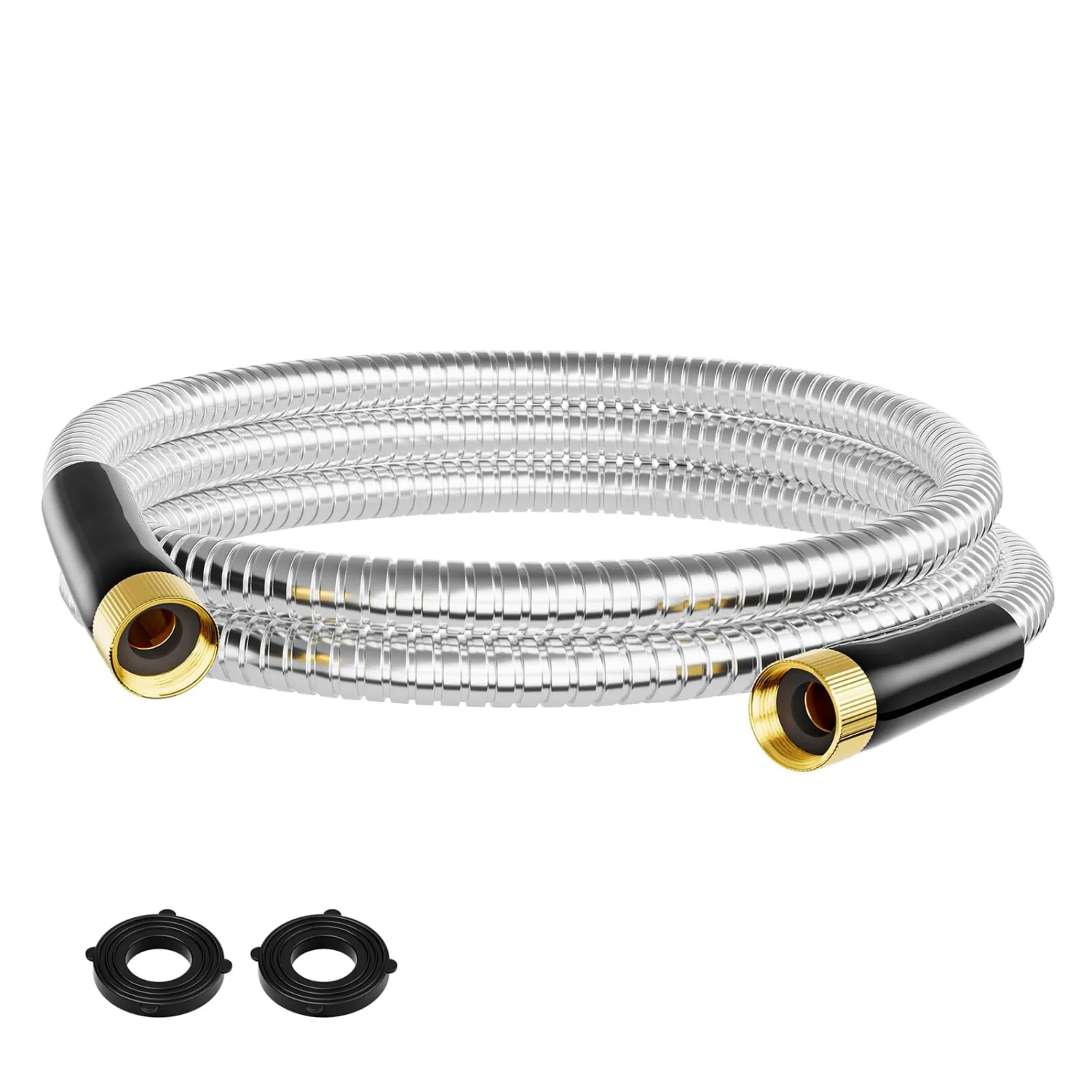 SPECILITE 1/2"x 10FT 304 Stainless Steel Short Leader Garden Hose for Reel