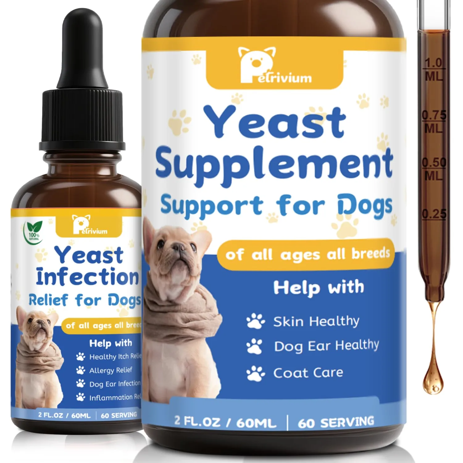 Yeast Infection Treatment for Dog, Natural Dog Yeast Relief for Ear & Paw