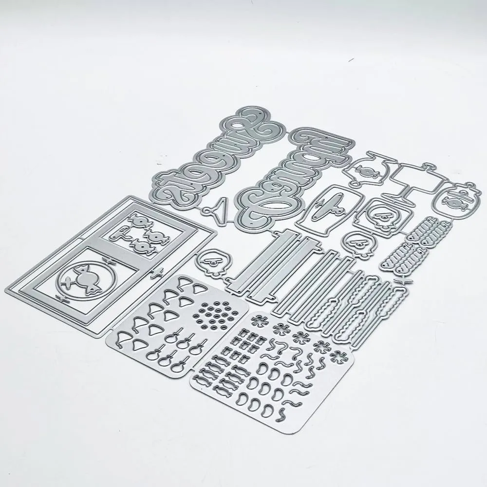 KSCRAFT Sweets Add On for Parlor Album Metal Cutting Dies Stencils for DIY Scrapbooking Decorative Embossing DIY Paper Card