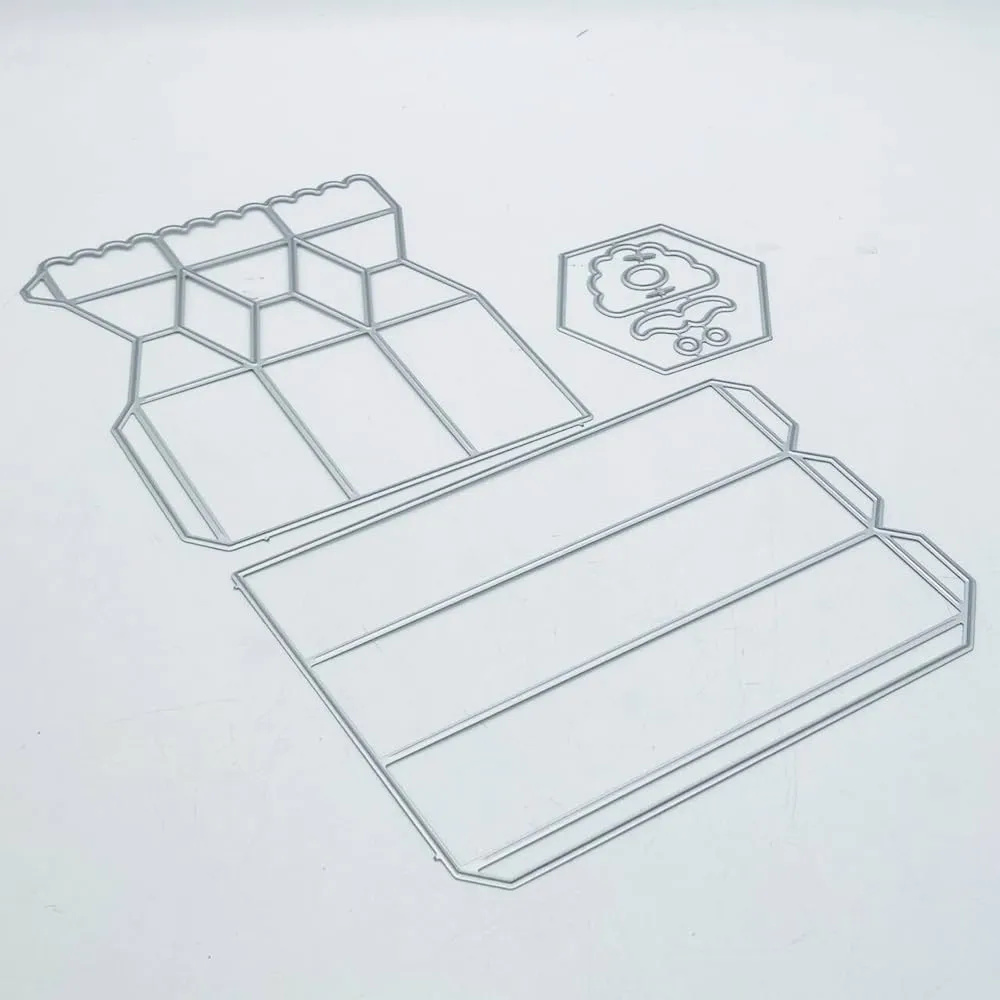 KSCRAFT Santa Treat Box Metal Cutting Dies Stencils for DIY Scrapbooking Decorative Embossing DIY Paper Card