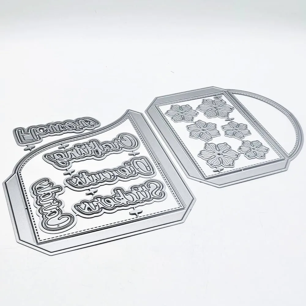 KSCRAFT Journaling Pockets Metal Cutting Dies Stencils for DIY Scrapbooking Decorative Embossing DIY Paper Card